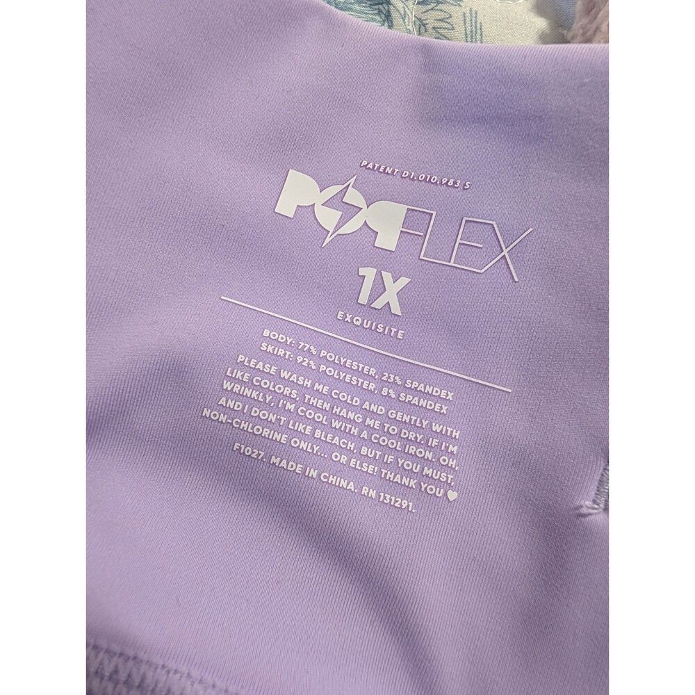 POPFLEX Pirouette Skort XL Lavender Balletcore Tiered Mesh Activewear Feminine - Picture 4 of 8